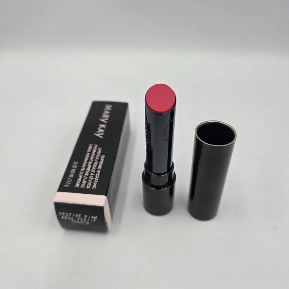 Mary Kay Supreme Hydrating Lipstick Festive‎ Pink .11 oz. New in Box
